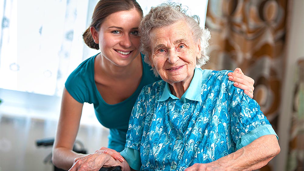 Granddaughter with grandma